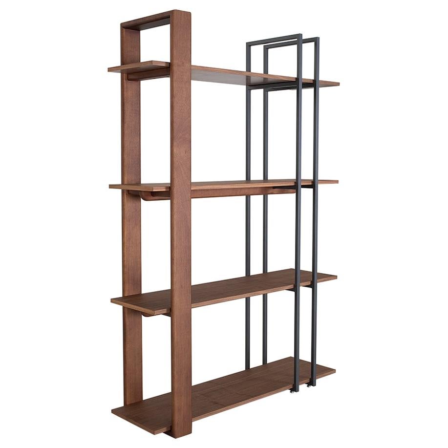 Lloyd Bookcase in Wood and Leather For Sale at 1stDibs leather bookcase