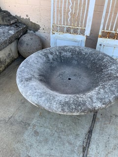 Contemporary Limestone Bird Bath