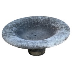 Contemporary Limestone Bird Bath