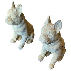 Contemporary Limestone Bulldogs from France