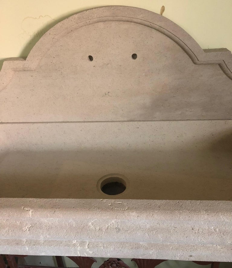 Contemporary Limestone Sink at 1stDibs