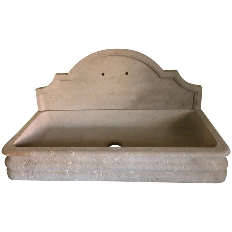 Contemporary Limestone Sink at 1stDibs