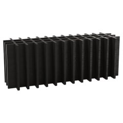 Contemporary Limited Edition Black Wood Bench, Arca V2 by Edizione Limitata