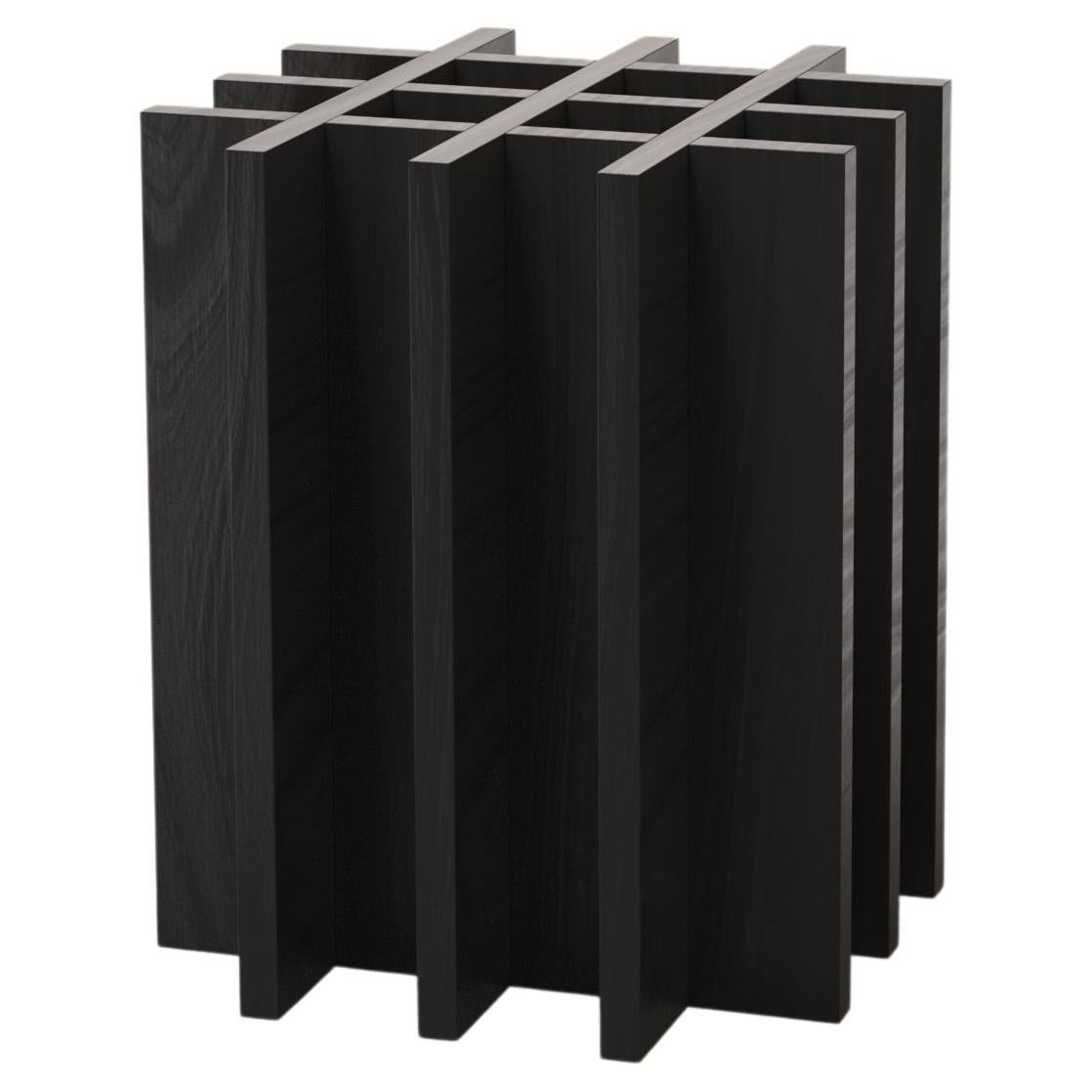 Tabouret contemporain en bois noir en édition limitée Arca V1 par Edizione Limitata en vente