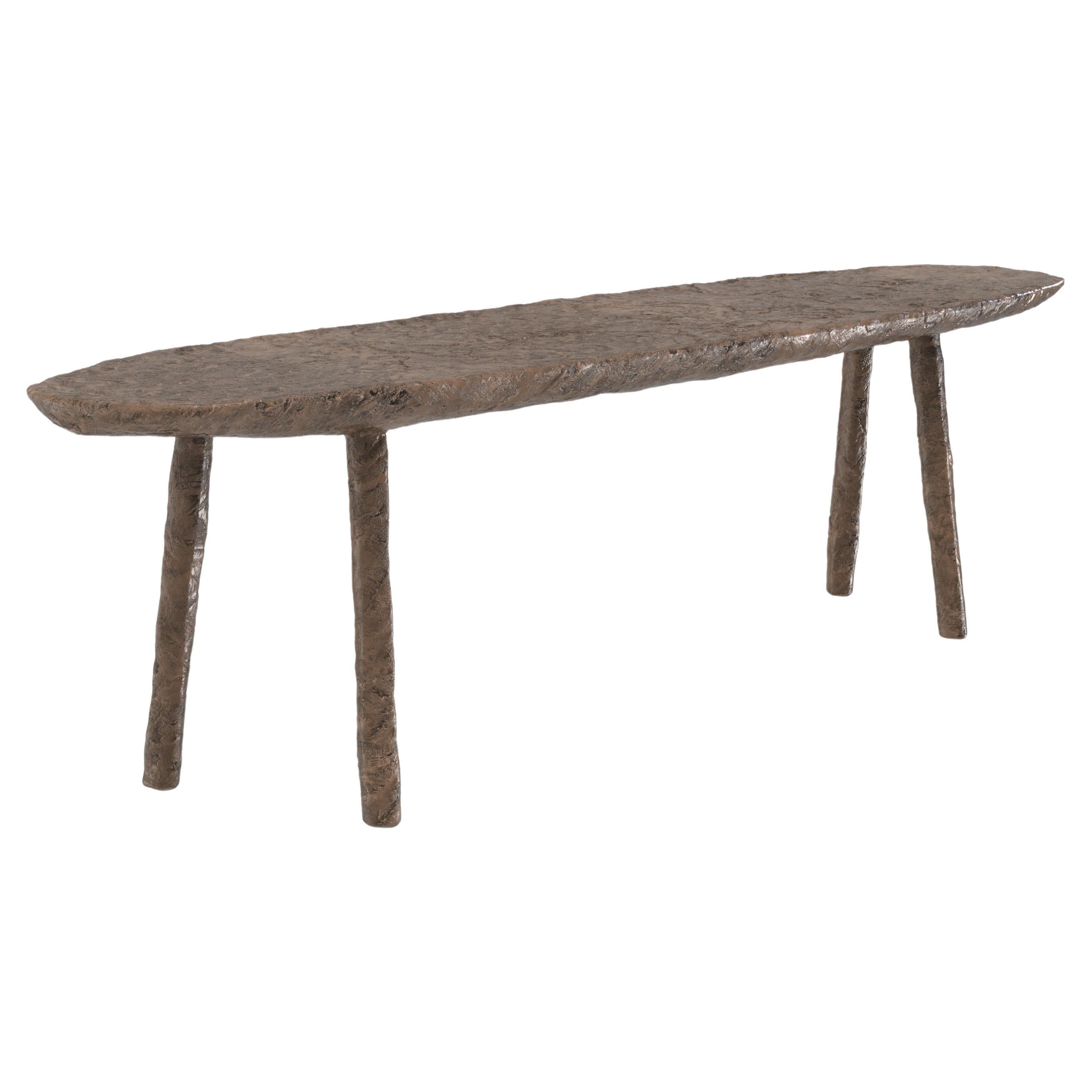 Contemporary Limited Edition Bronze Bench, Comma V2 by Edizione Limitata For Sale