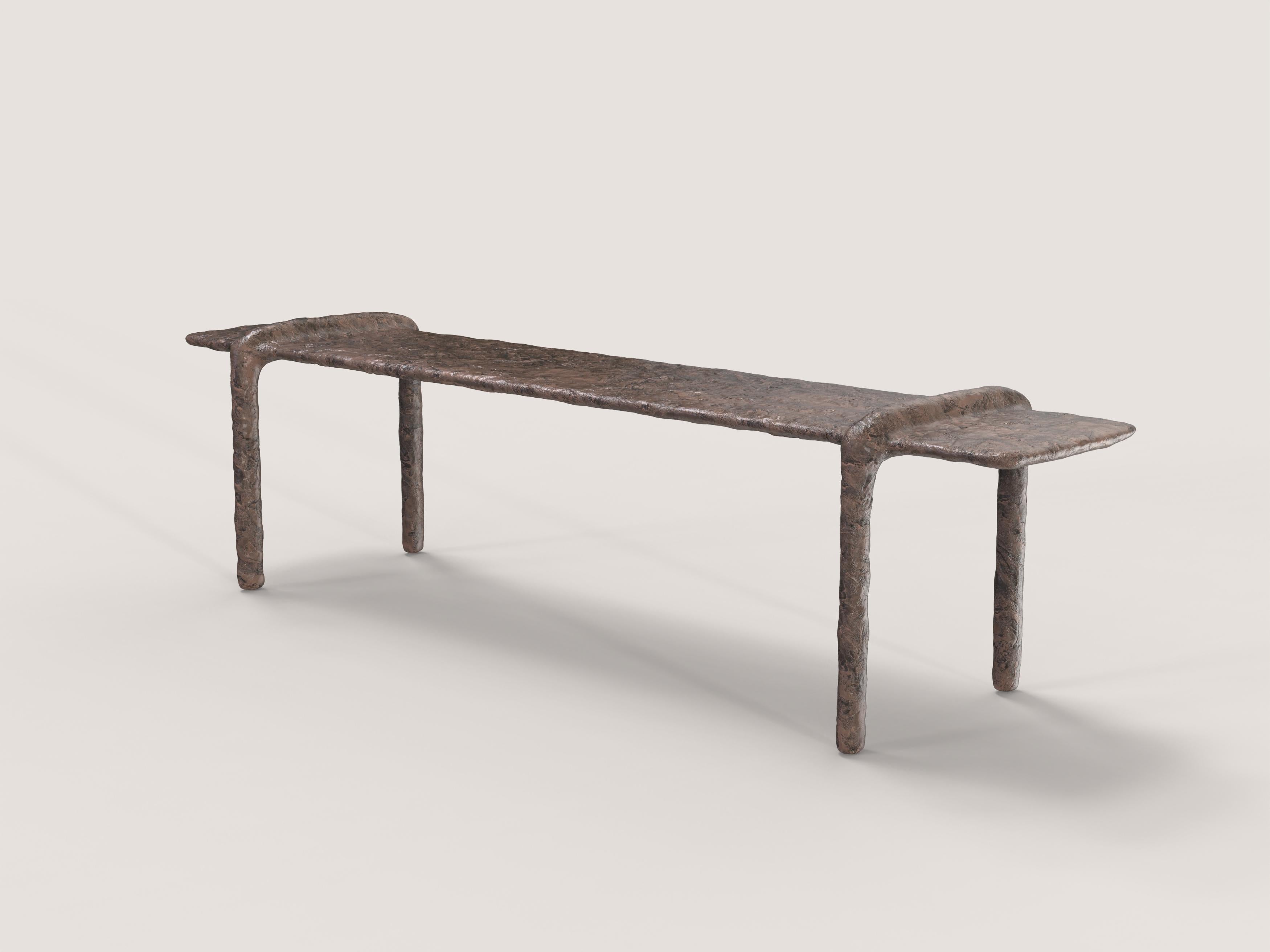Contemporary Limited Edition Bronze Low Table, Ala V2 by Edizione Limitata In New Condition For Sale In Milano, IT