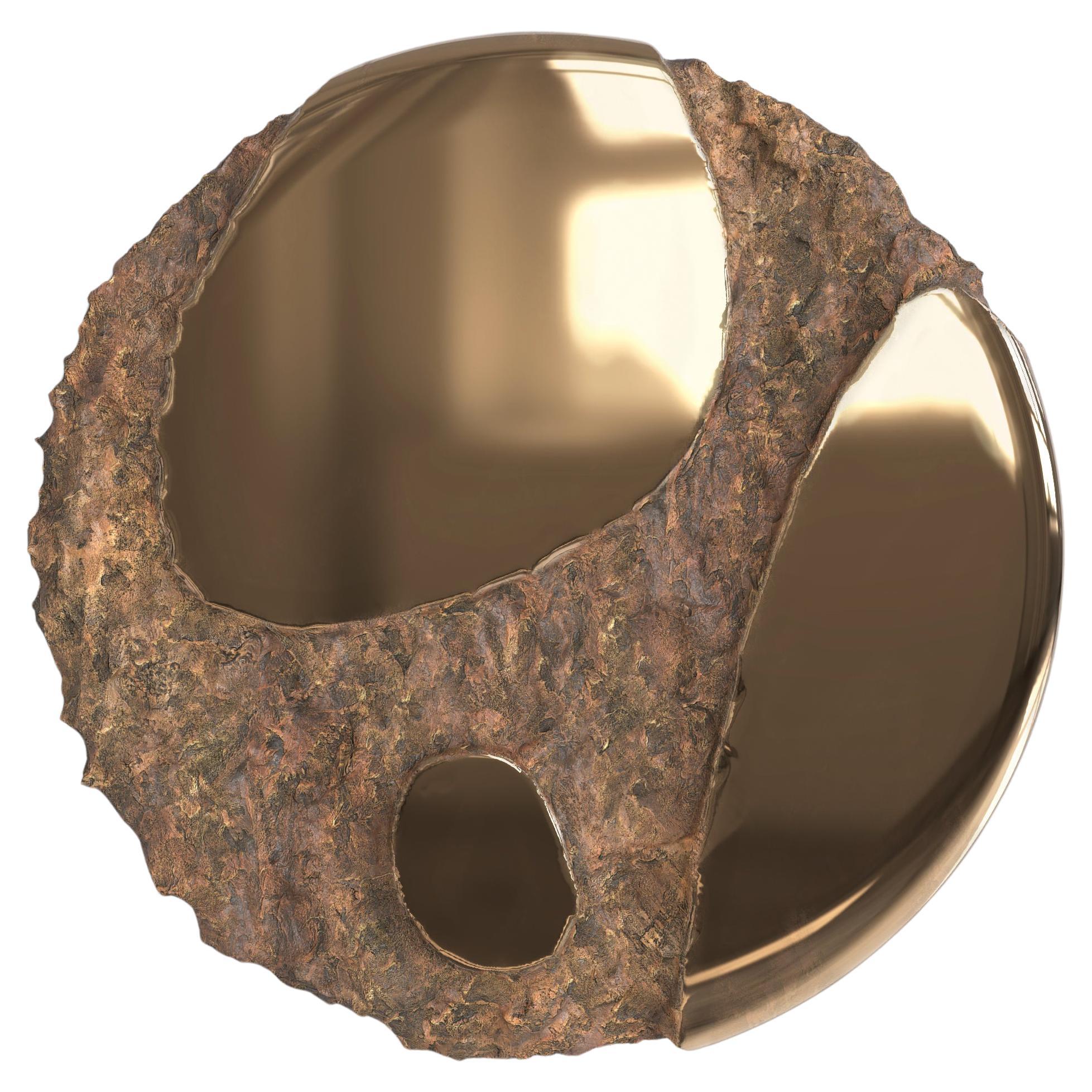 Contemporary Limited Edition Bronze Mirror, Apollo V3 by Simone Fanciullacci For Sale