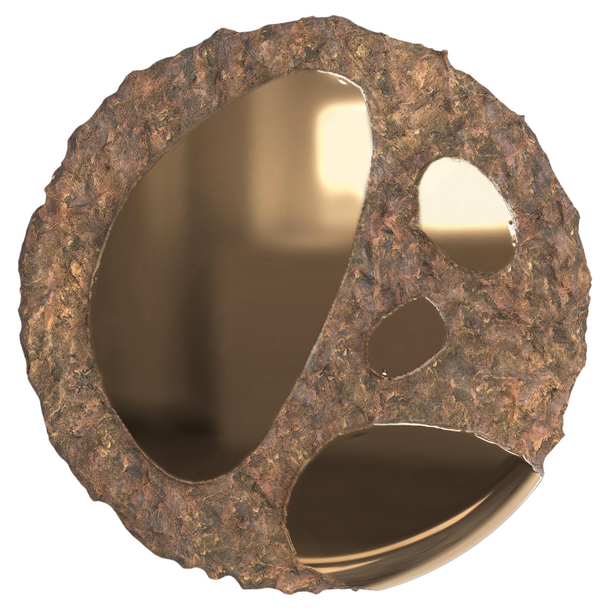 Contemporary Limited Edition Bronze Mirror, Apollo V4 by Simone Fanciullacci For Sale
