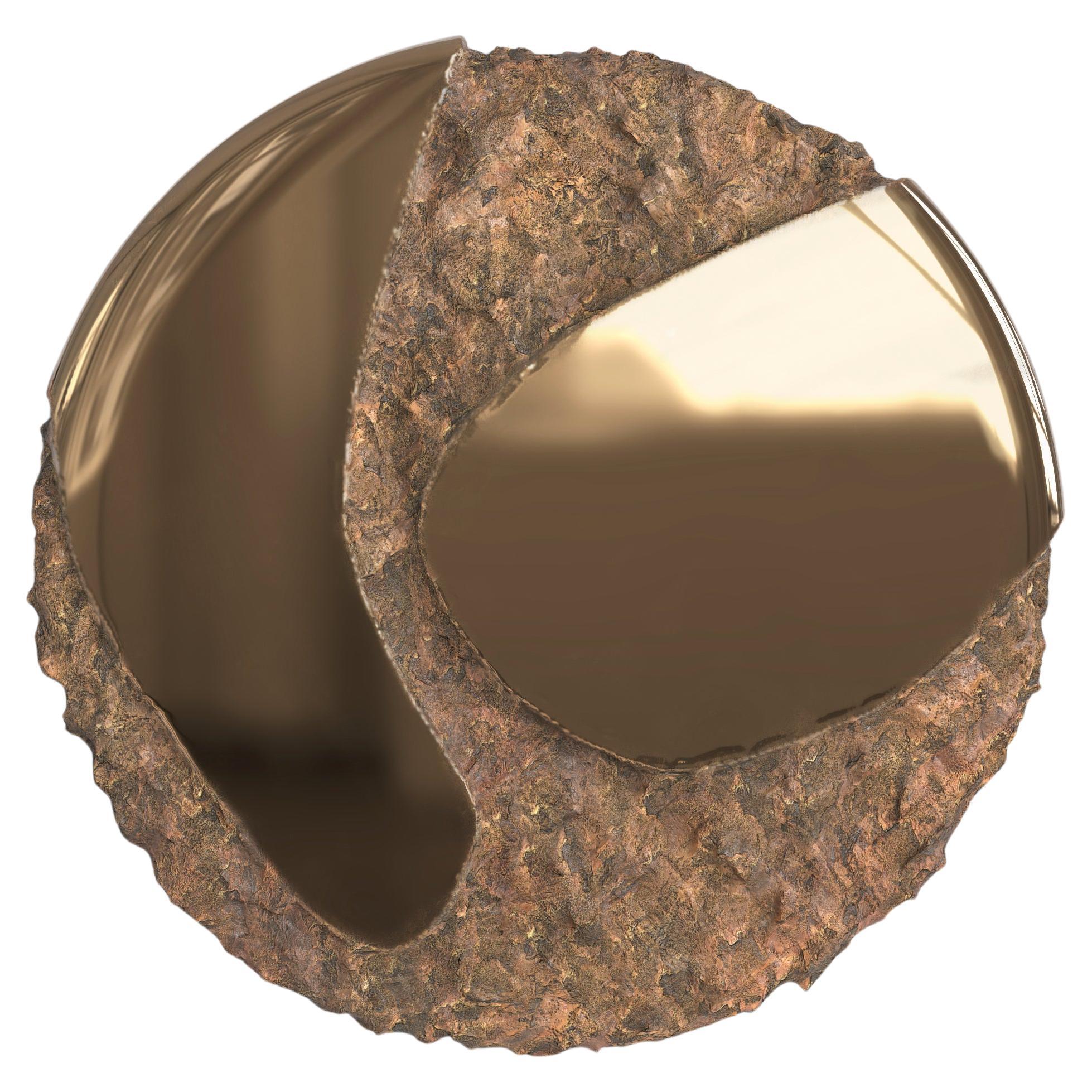 Contemporary Limited Edition Bronze Mirror, Apollo V5 by Simone Fanciullacci For Sale
