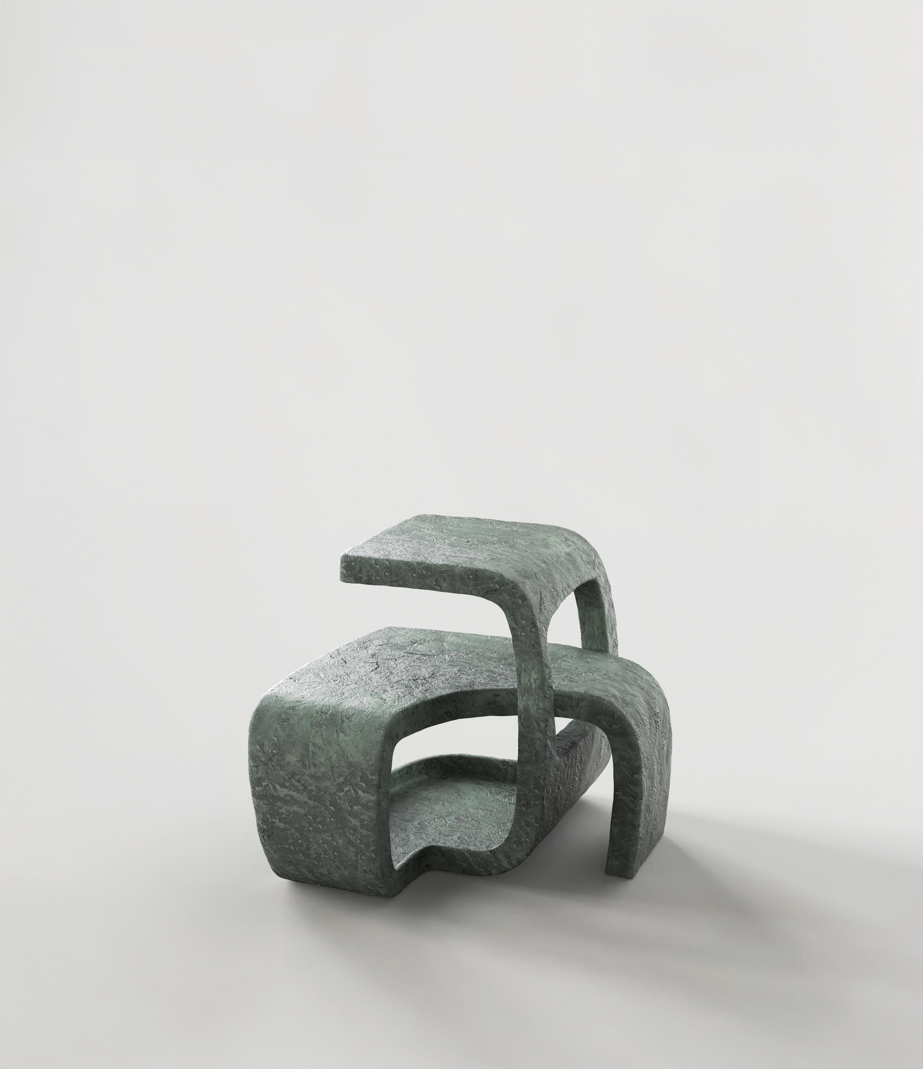 Cast Contemporary Limited Edition Bronze Table, Vertigo V1 by Simone Fanciullacci For Sale