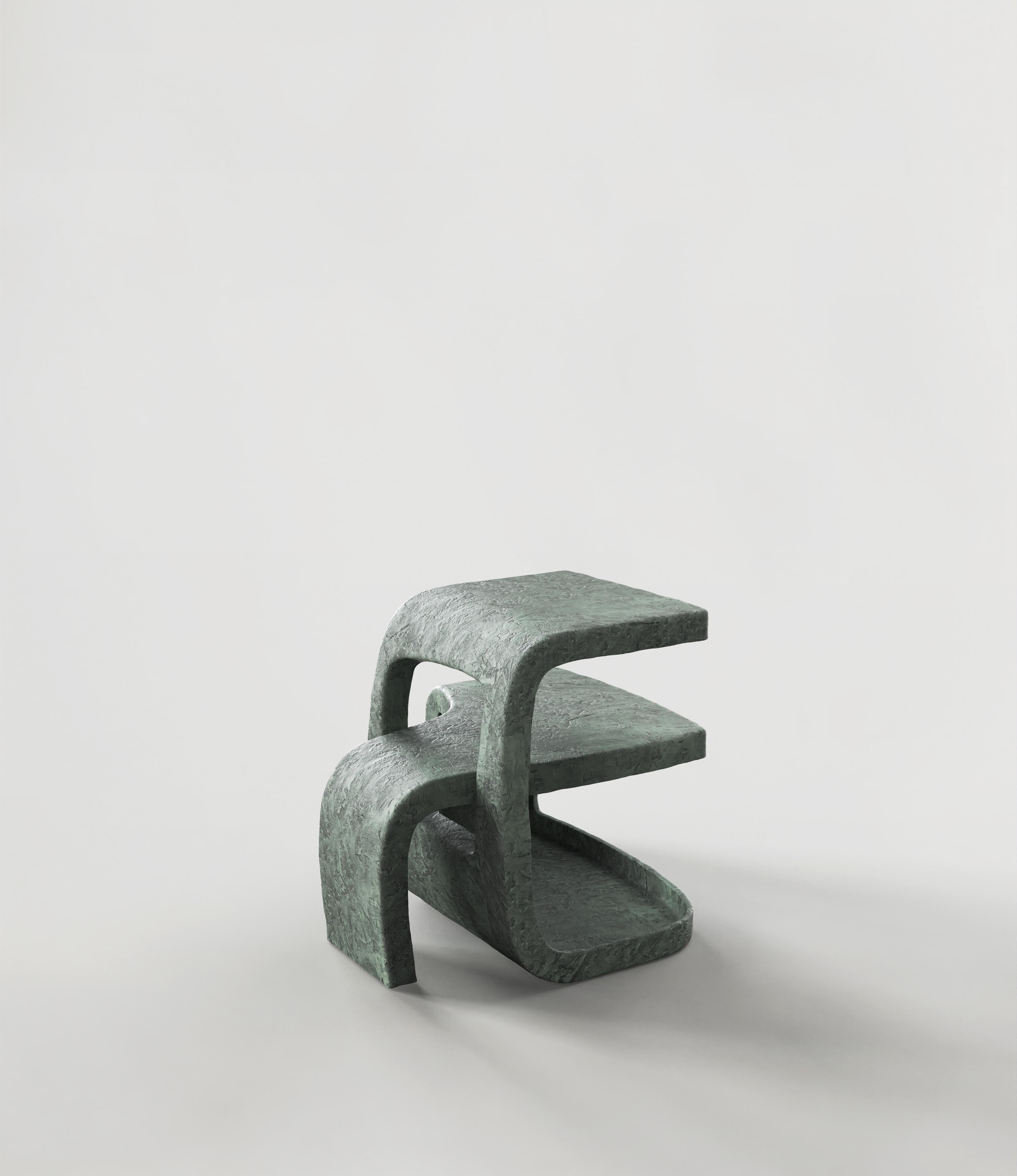 Table contemporaine en bronze à édition limitée, Vertigo V1 par Simone Fanciullacci Neuf - En vente à Milano, IT