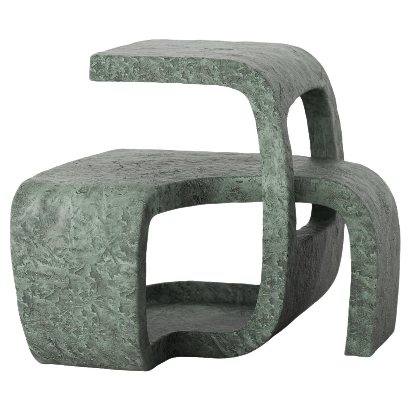 Table contemporaine en bronze à édition limitée, Vertigo V1 par Simone Fanciullacci en vente