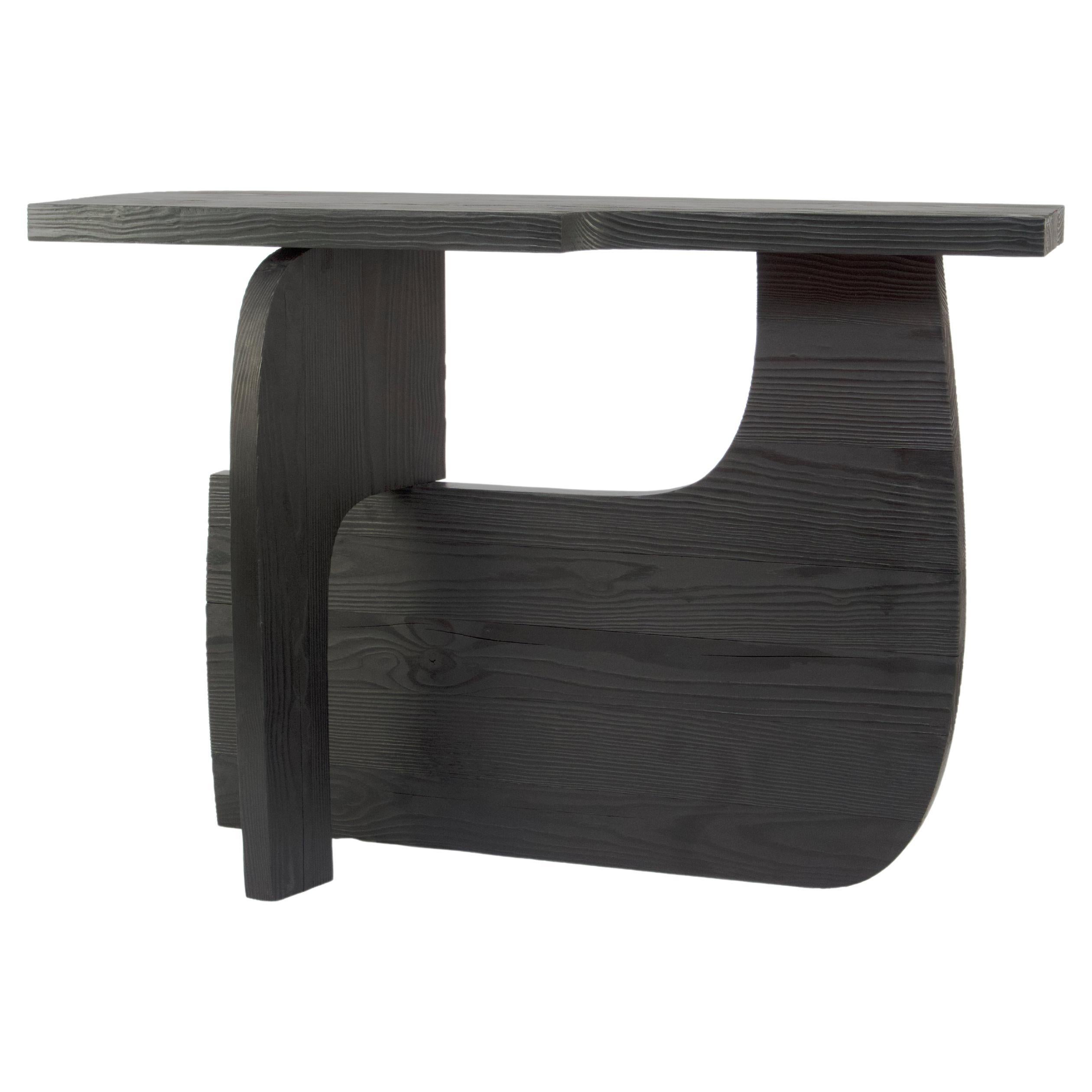 Contemporary Limited Edition Charred Console, Reef V1 by Edizione Limitata For Sale