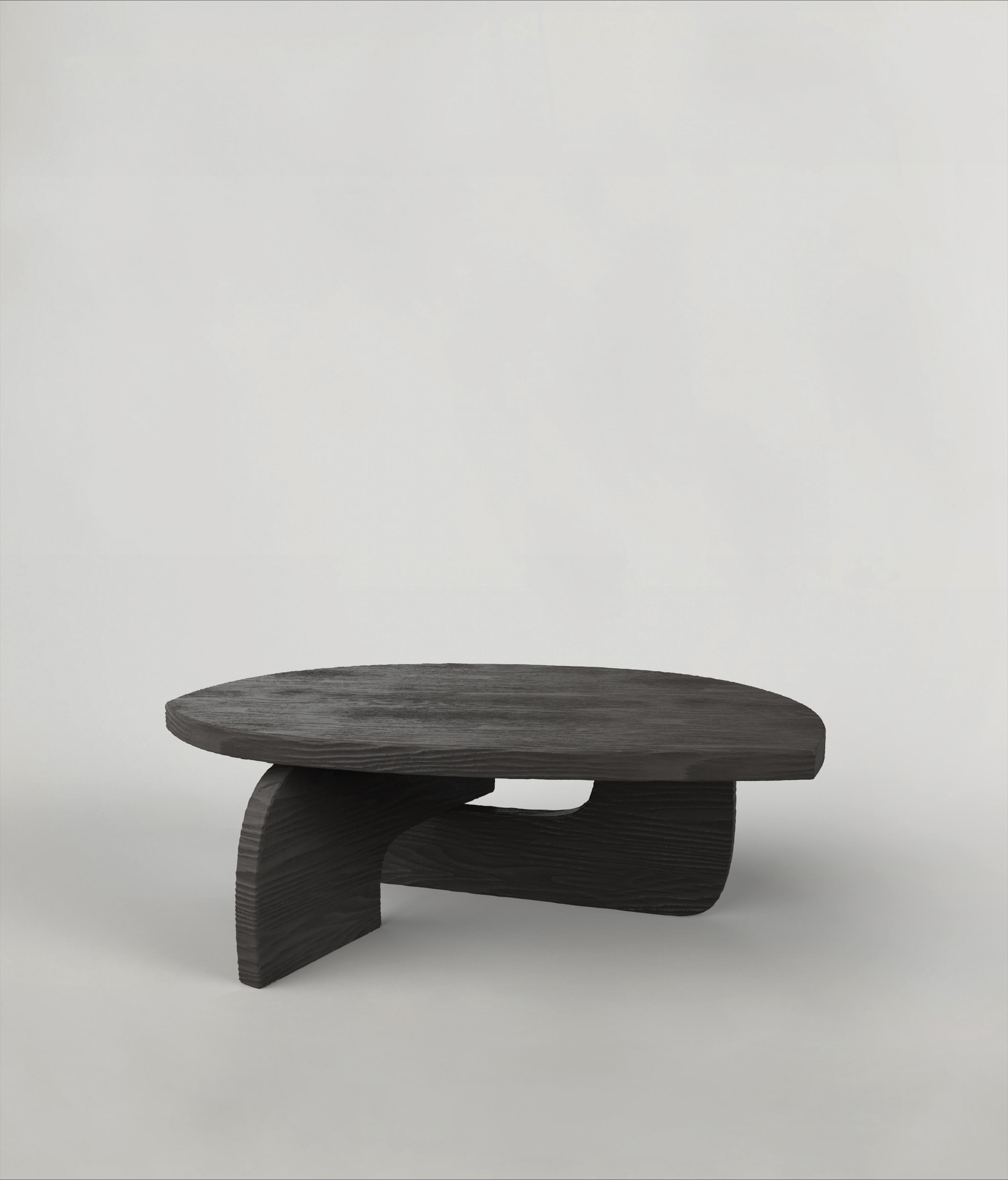 Contemporary Limited Edition Charred Low Table, Reef V3 by Edizione Limitata For Sale 1