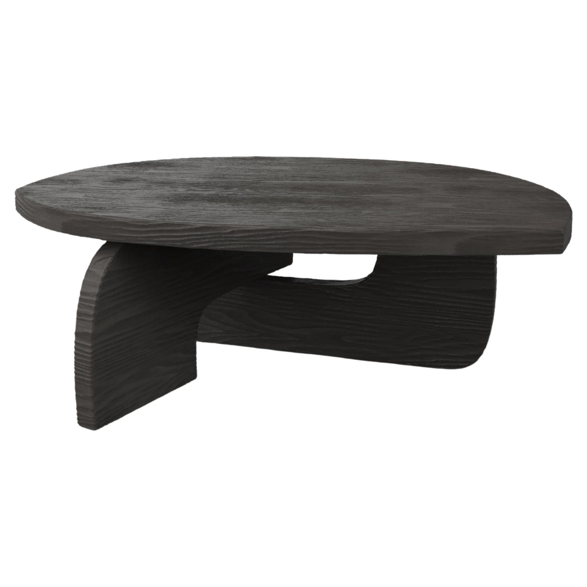 Contemporary Limited Edition Charred Low Table, Reef V3 by Edizione Limitata For Sale