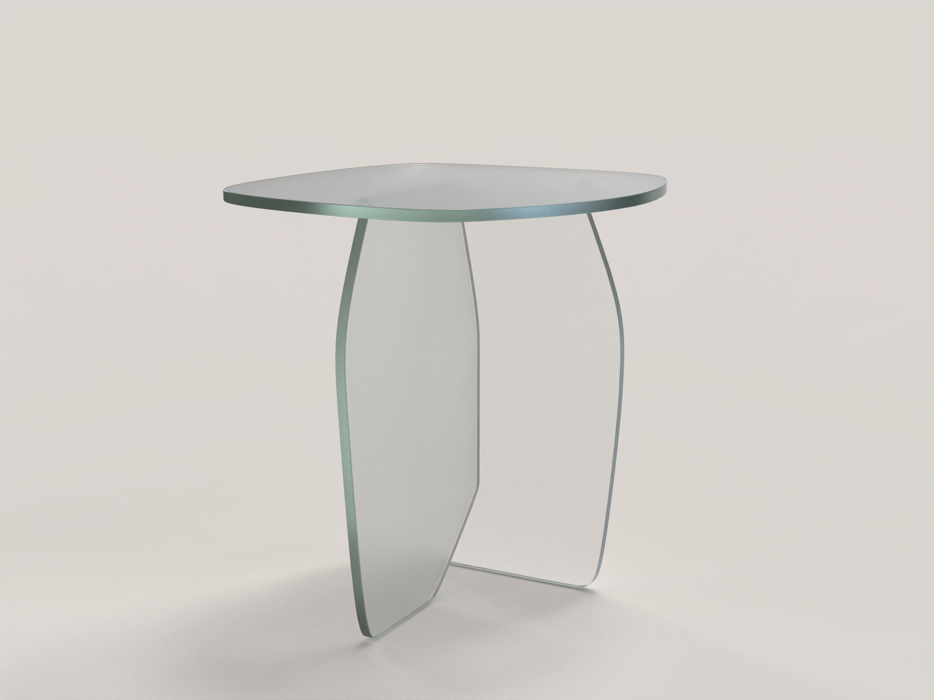 italien Table contemporaine en verre transparent en édition limitée Panorama V1 par Edizione Limitata en vente