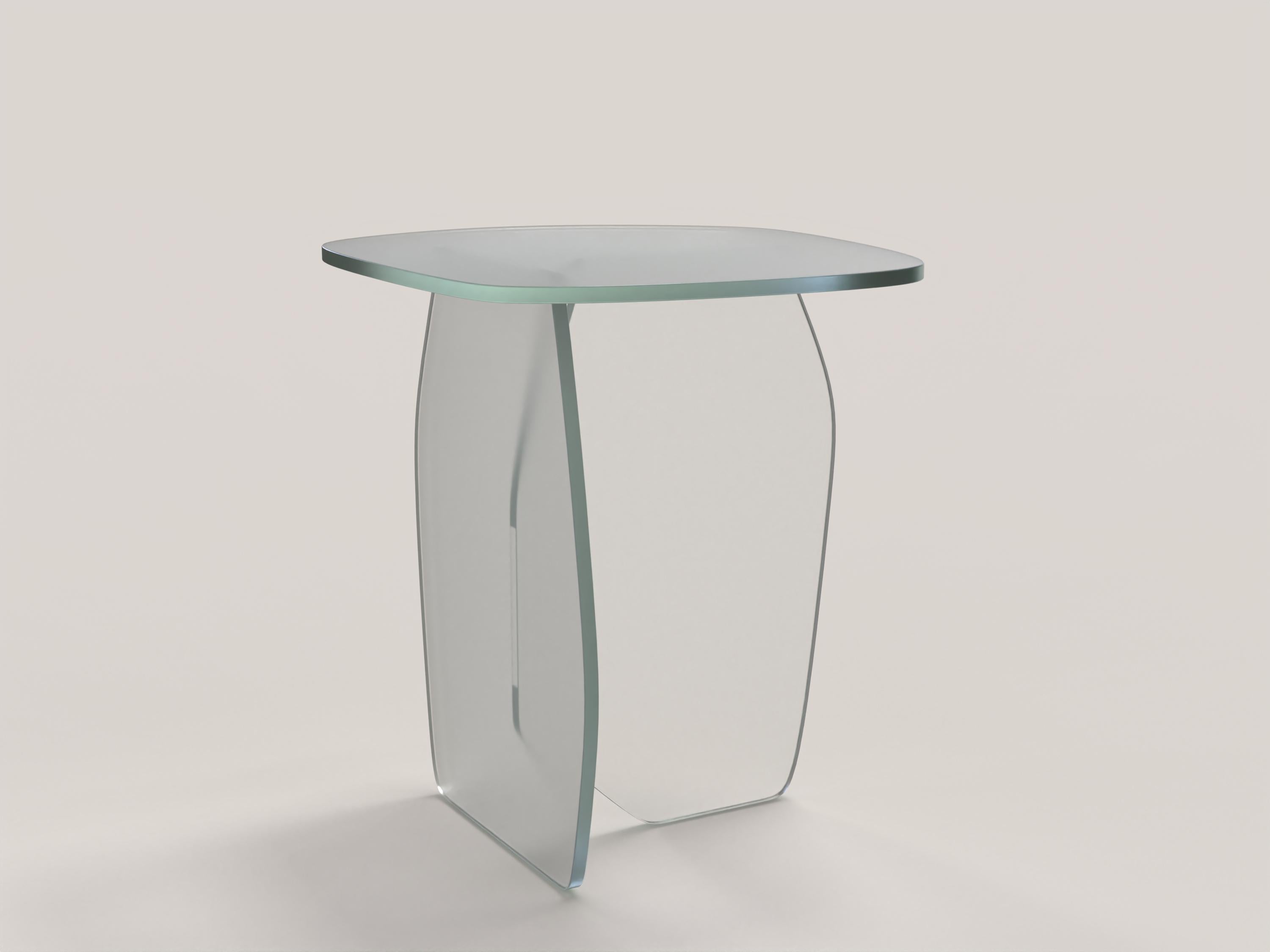 Table contemporaine en verre transparent en édition limitée Panorama V1 par Edizione Limitata Neuf - En vente à Milano, IT