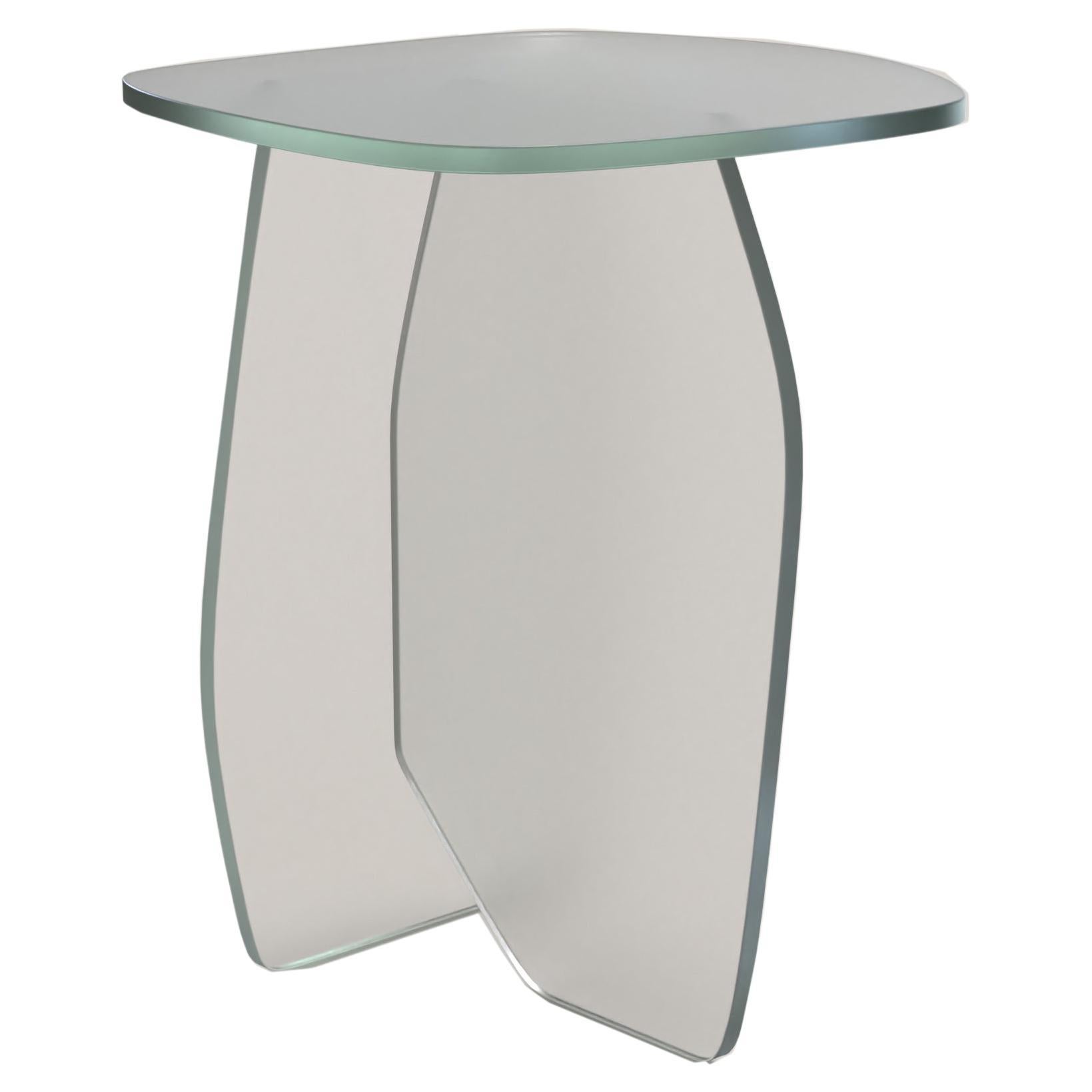 Contemporary Limited Edition Clear Glass Table, Panorama V1 by Edizione Limitata For Sale