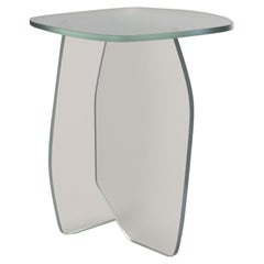 Contemporary Limited Edition Clear Glass Table, Panorama V1 by Edizione Limitata