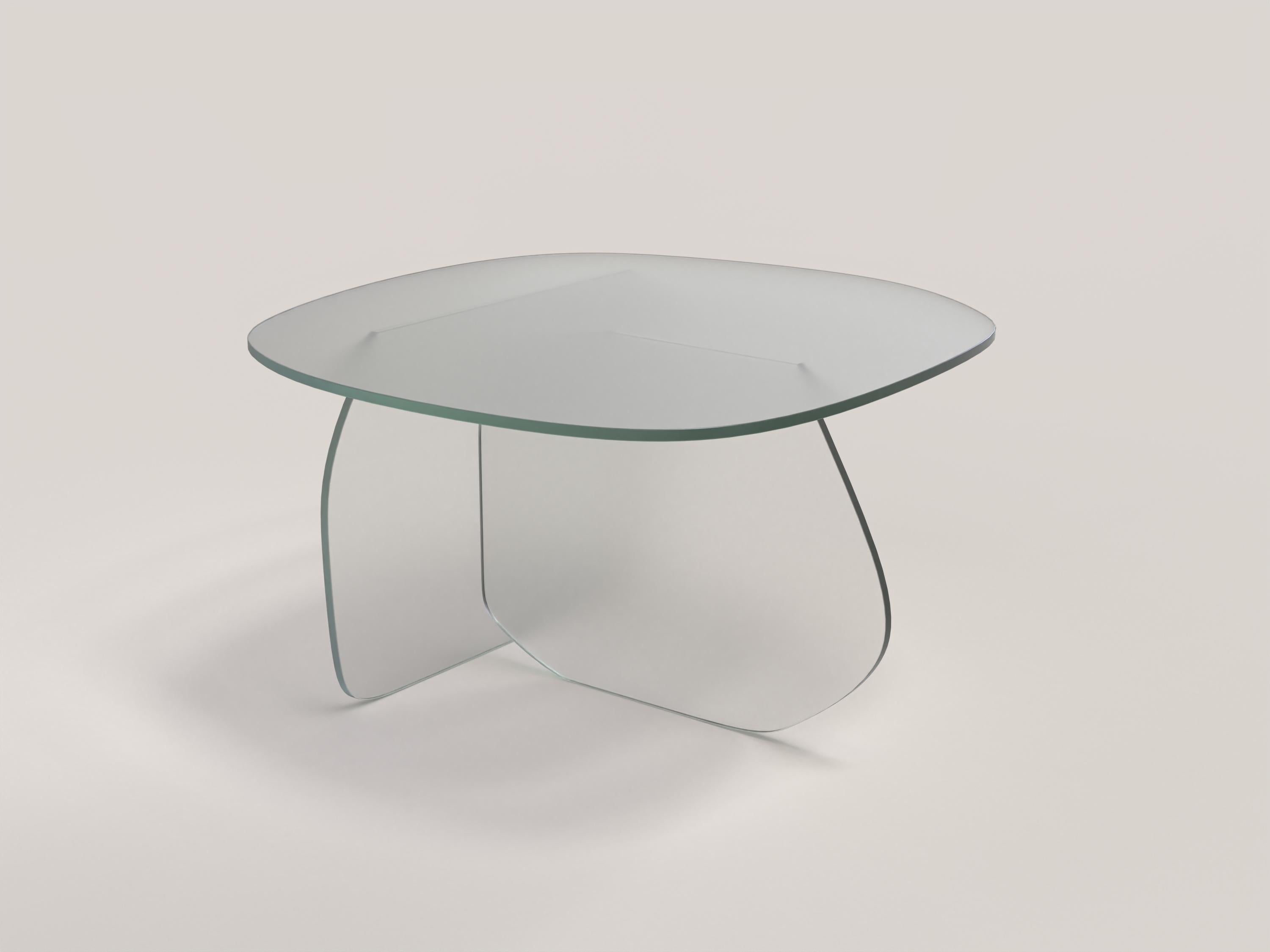 XXIe siècle et contemporain Table contemporaine en verre transparent en édition limitée Panorama V2 par Edizione Limitata en vente