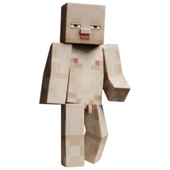 Contemporary Limited Edition Designer 70 cm Sculpture Cube Dude by Taras Yoom