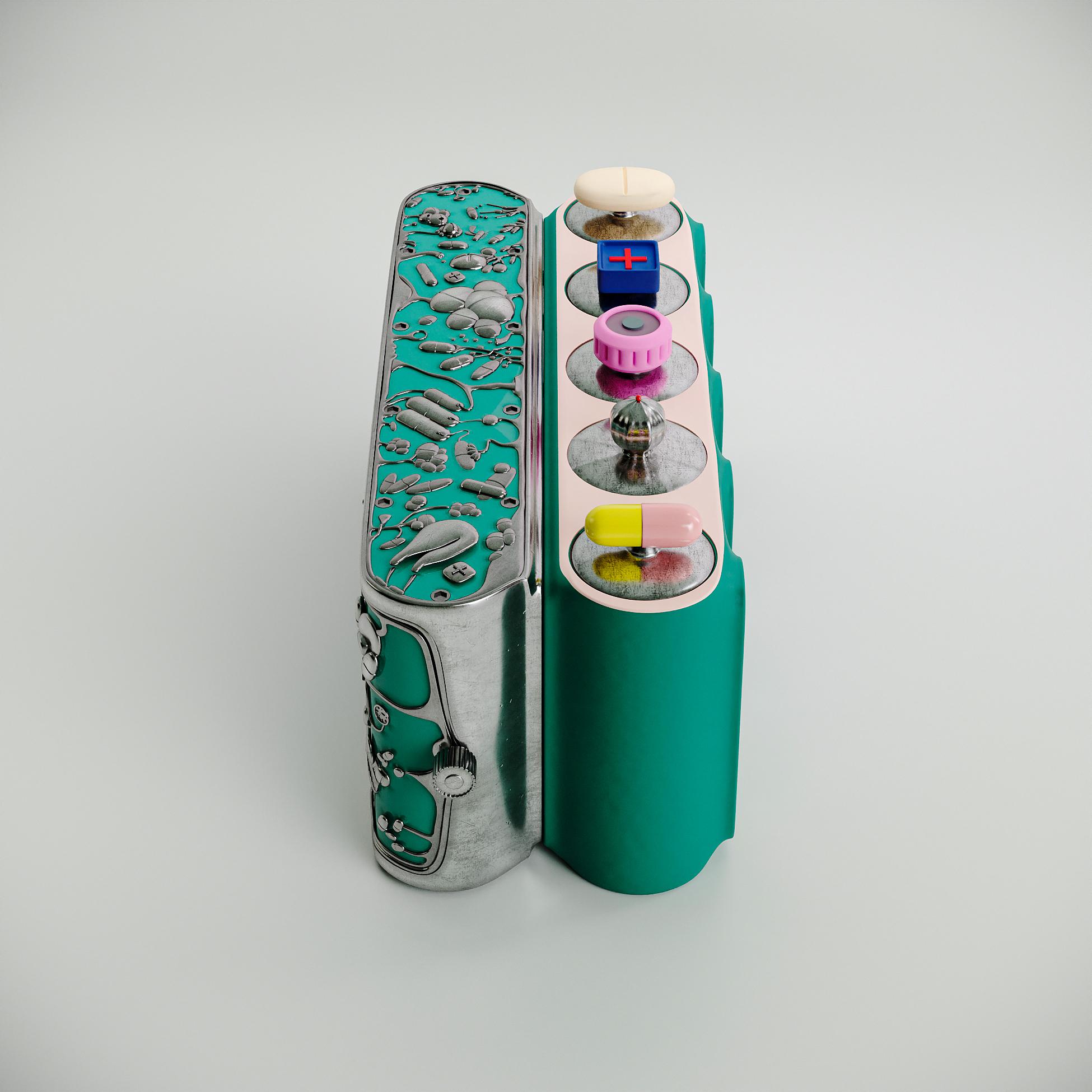 Portapillole di design contemporaneo in edizione limitata Magnum Opus di Taras Yoom In condizioni Nuovo in vendita a วัฒนา, TH