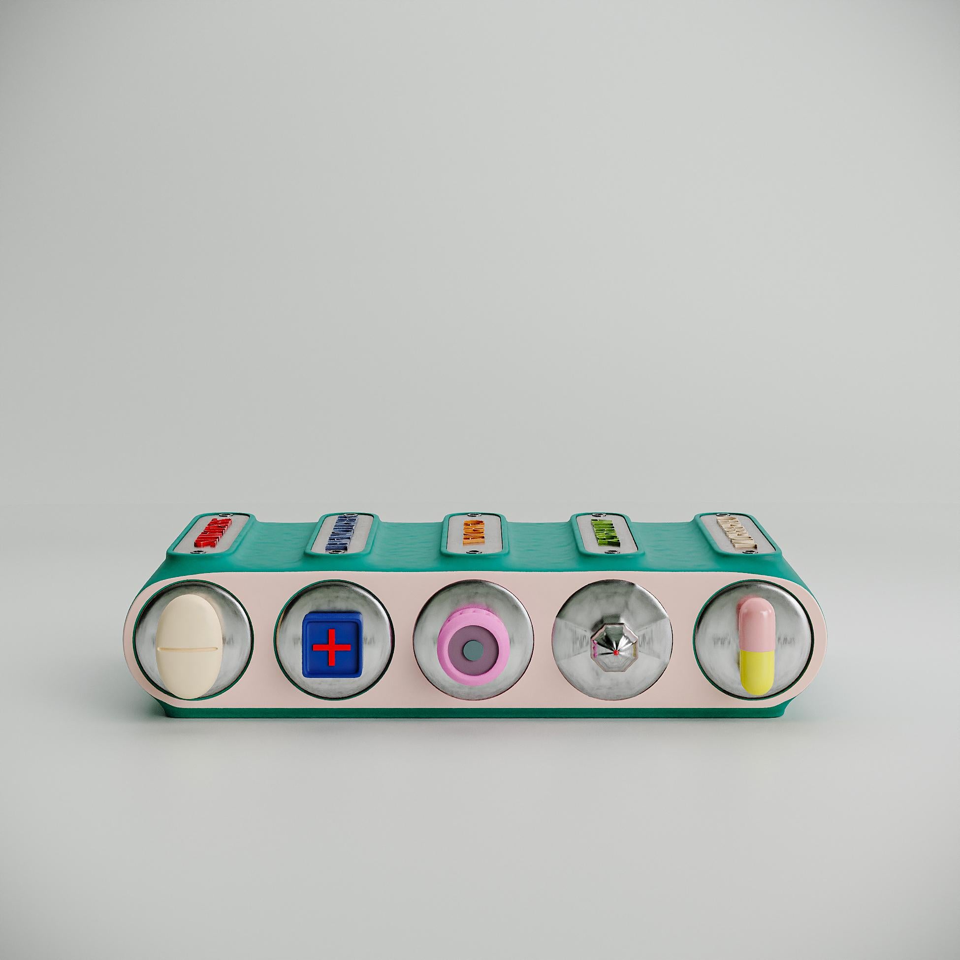 Portapillole di design contemporaneo in edizione limitata Magnum Opus di Taras Yoom in vendita 3