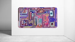 Contemporary Limited Edition Designer Wool Rug Find Your Way by Taras Yoom