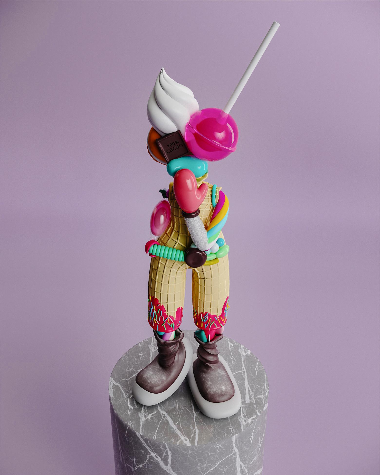 La Dama de Caramelo del Planeta de Wantland parece absolutamente inocente, pero es una criatura muy seductora y dominante, que no se encontró accidentalmente en el Planeta de Wantland. Afirma que es la encarnación de la felicidad, ya que aporta