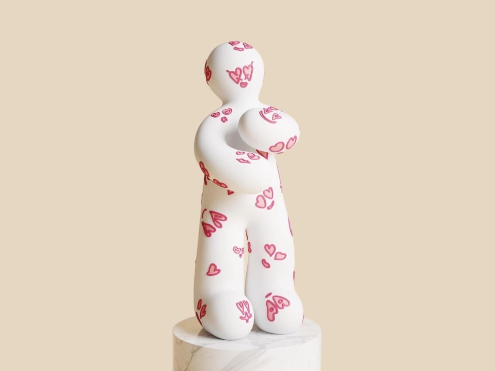 Escultura contemporánea de edición limitada en técnica mixta de 50 cm Pure Love de Taras Yoom Plástico en venta