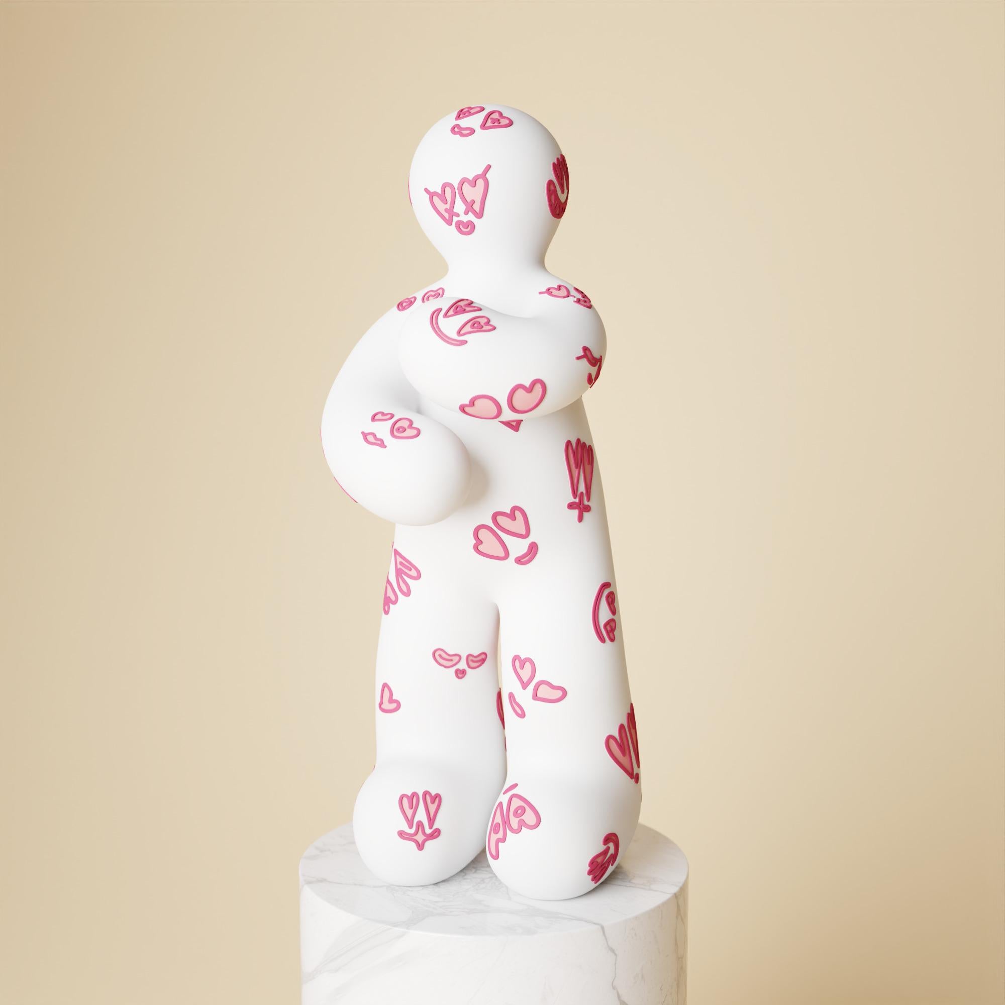 Escultura contemporánea de edición limitada en técnica mixta de 50 cm Pure Love de Taras Yoom en venta 1