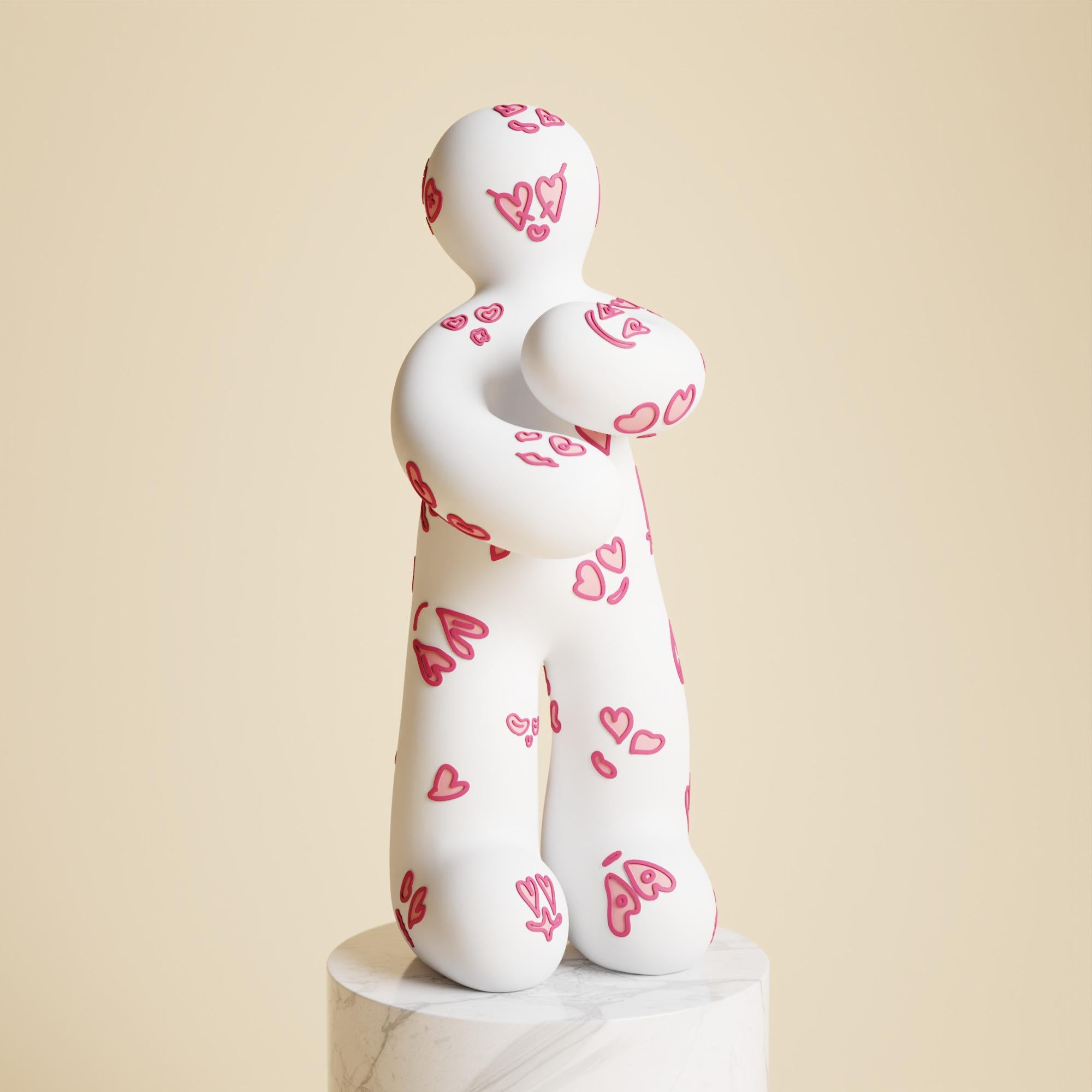 Escultura contemporánea de edición limitada en técnica mixta de 50 cm Pure Love de Taras Yoom en venta 2