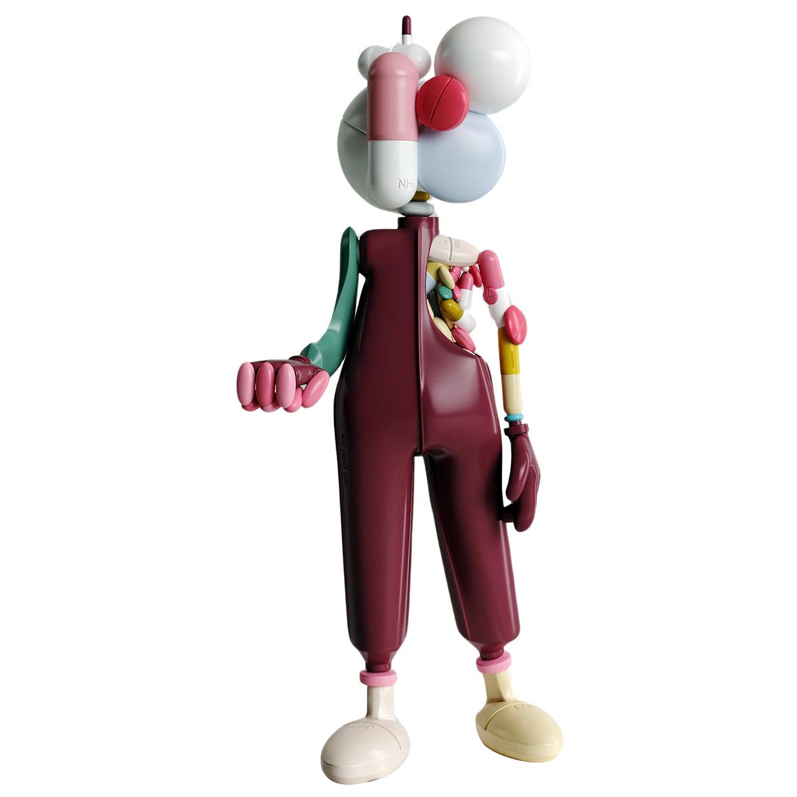 Contemporary Limited Edition Mixed Media 70 cm Sculpture Pillman  par Taras Yoom