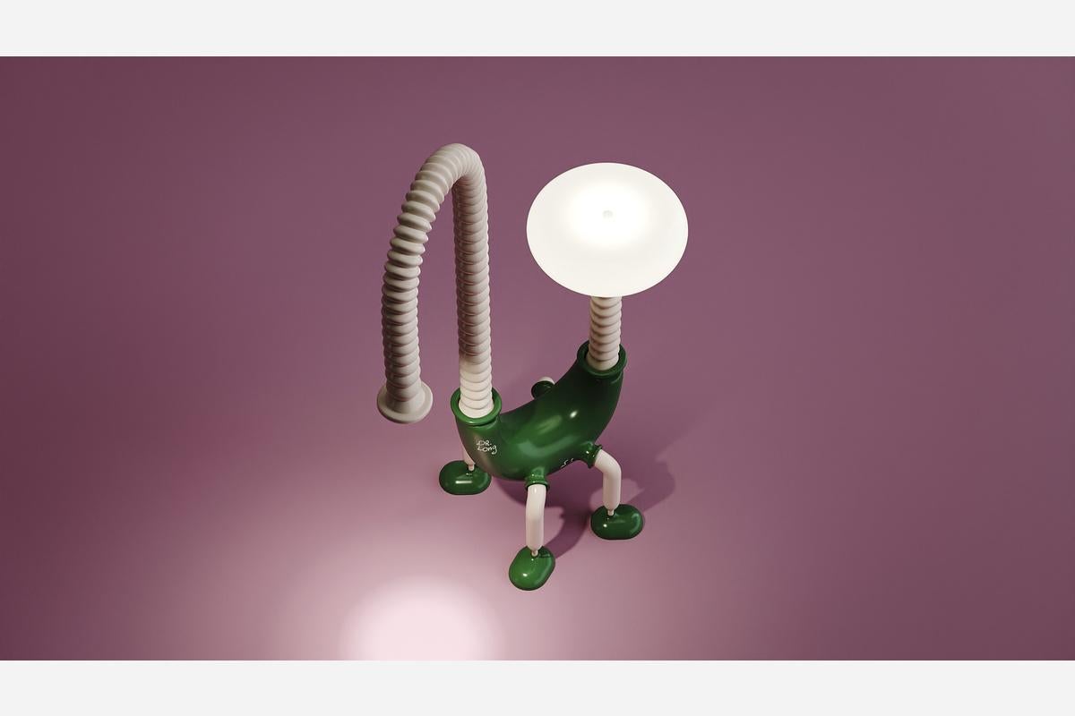 Zeitgenössische stehlampe mit gemischten medien in limitierter auflage Lange lampe von Taras Yoom im Zustand „Neu“ im Angebot in วัฒนา, TH