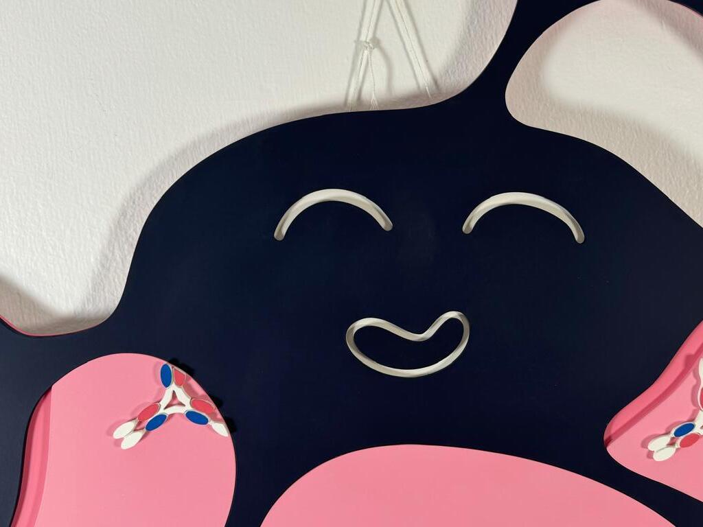 Instalación mural contemporánea de edición limitada en técnica mixta Thymus de Taras Yoom en Nuevo estado para la venta en วัฒนา, TH