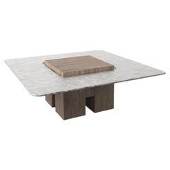 Contemporary Limited Edition Silver Wood Table, Tempio V2 by Edizione Limitata
