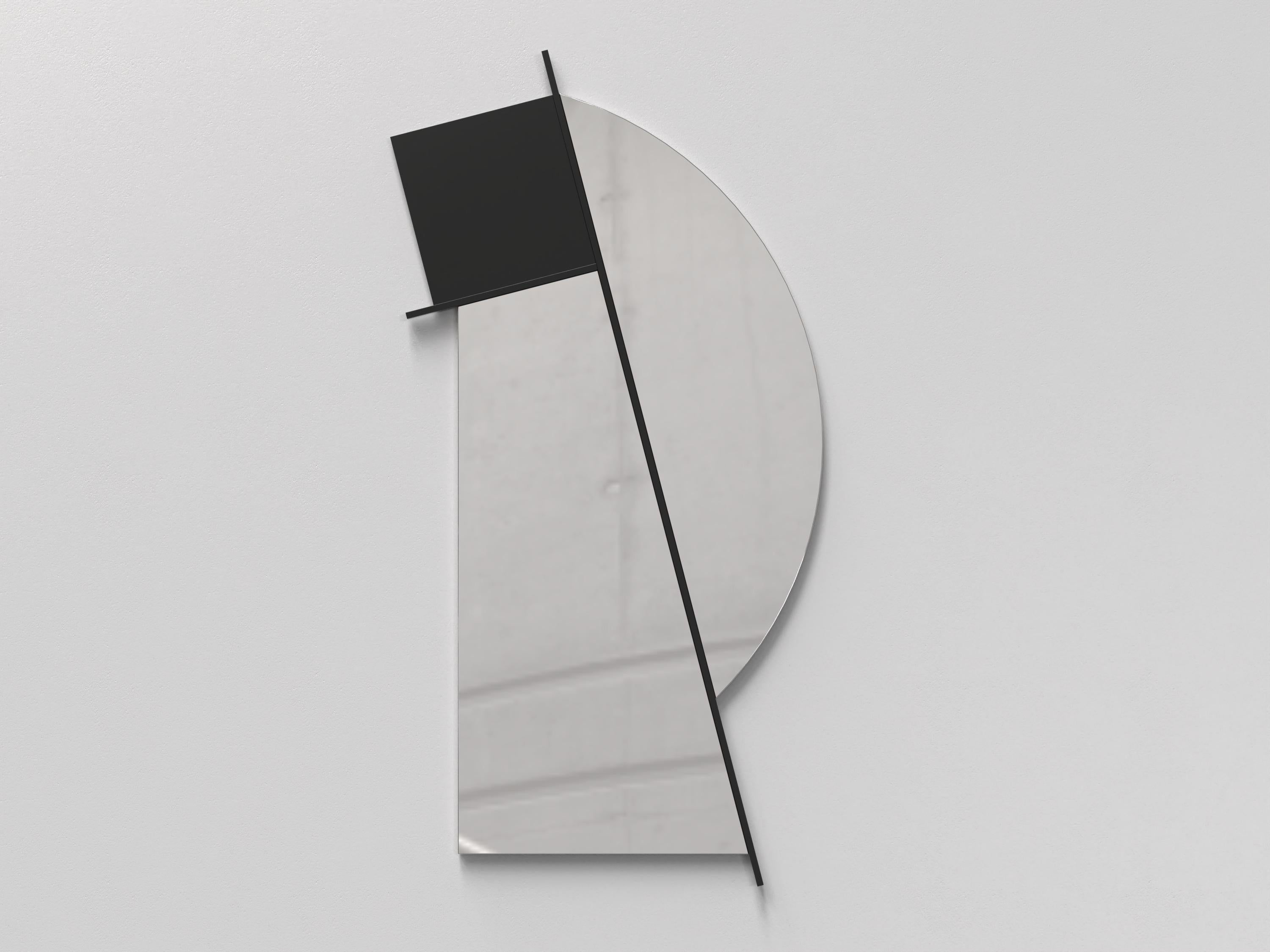 Nova V2 is a 21st Century mirror made by Italian artisans in painted metal. The piece is manufactured in a limited edition of 1000 signed and progressively numbered examples. It is part of the collectible design language Nova that has been developed
