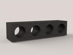 Contemporary Limited Edition Signed Charred Bench, Coda V2 by Edizione Limitata