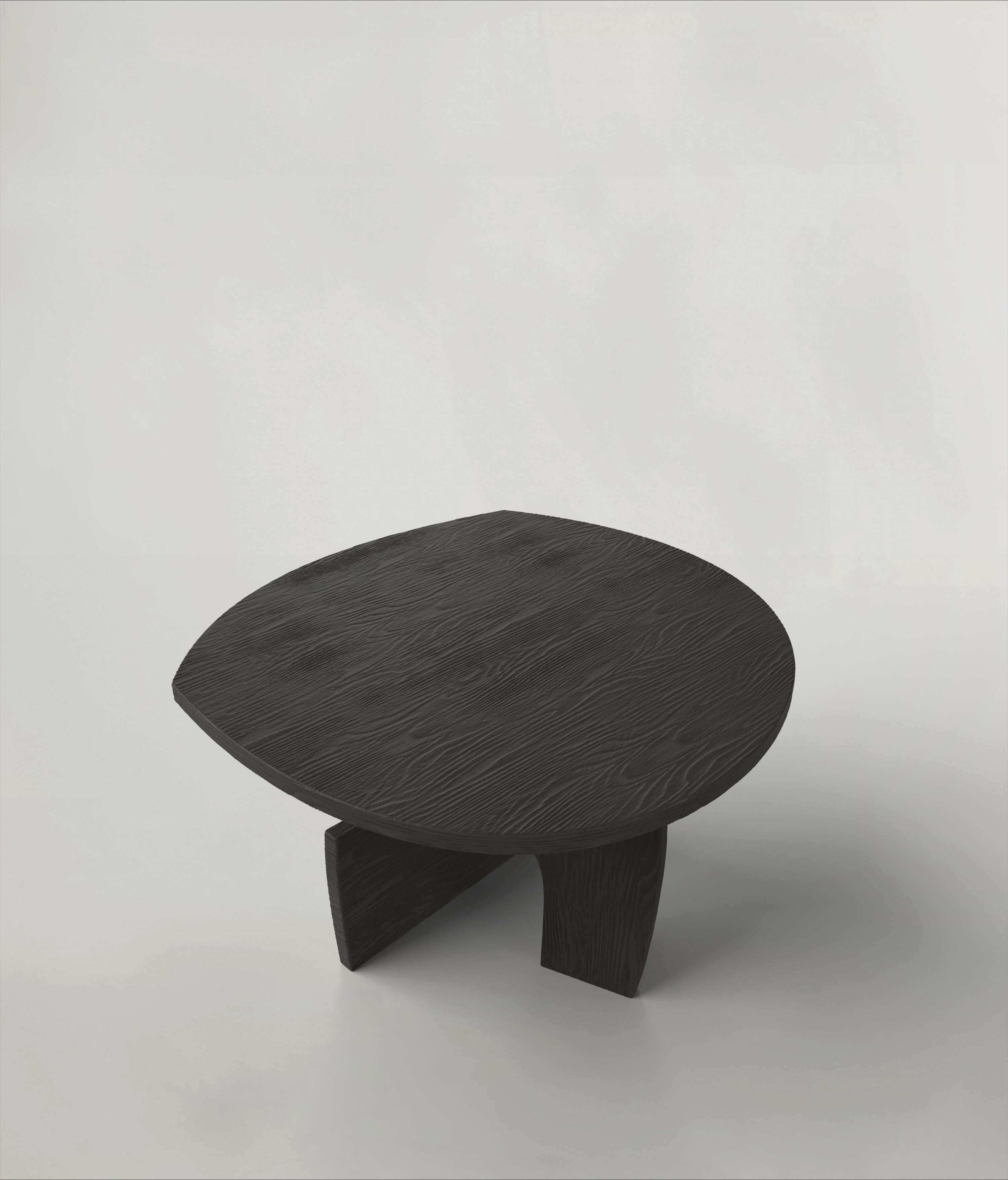 Woodwork Contemporary Limited Edition Signed Charred Table, Reef V2 by Edizione Limitata For Sale