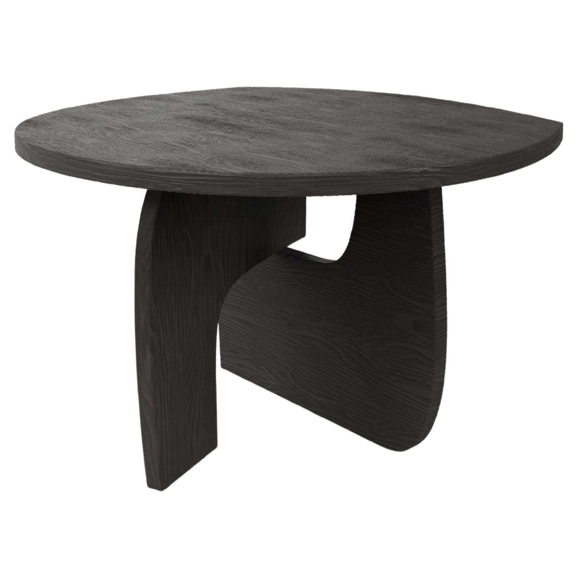 Contemporary Limited Edition Signed Charred Table, Reef V2 by Edizione Limitata For Sale