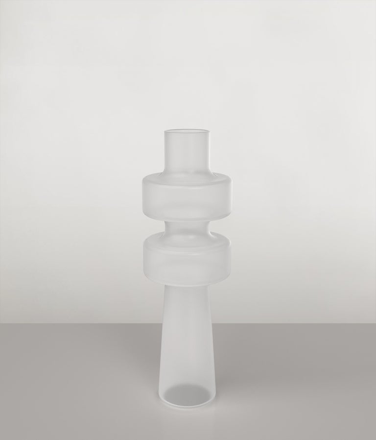 Contemporary Limited Edition Signed Glass Vase, Uppa V1 by Edizione ...