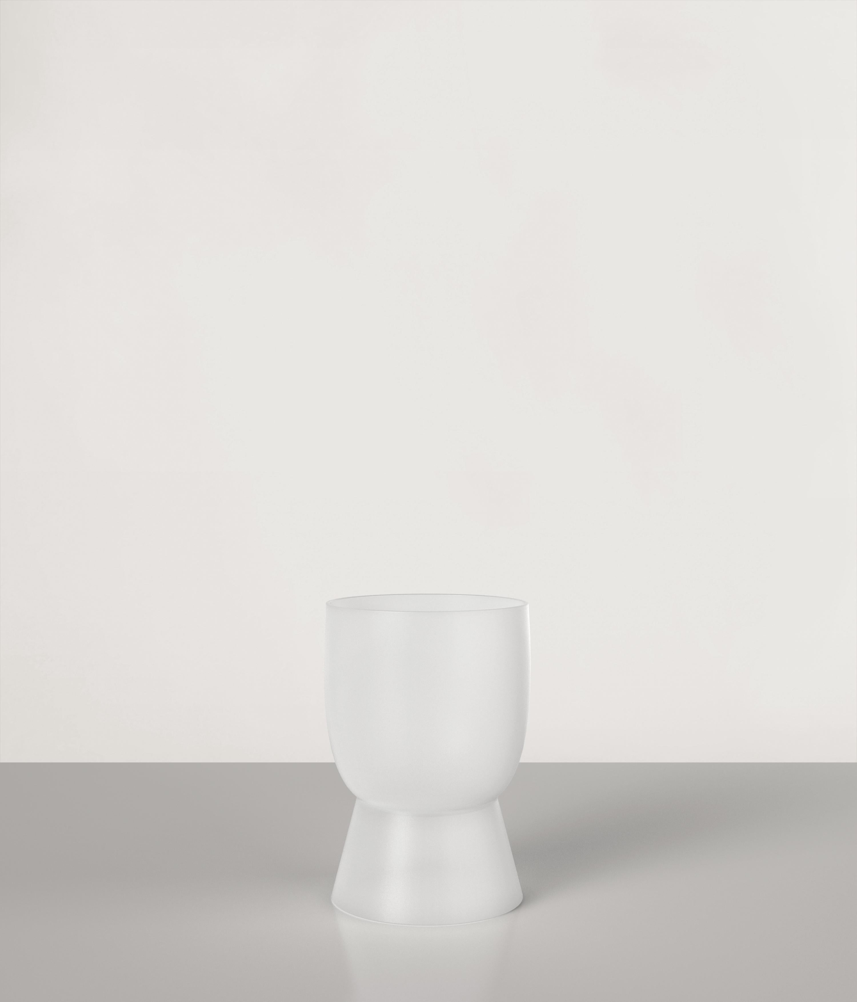 Pigalle V1 is a 21st Century glass made by Italian artisans in blown sanded glass. The piece is manufactured in a limited edition of 1000 signed and progressively numbered examples. It is part of the collectible design language Pigalle that has been