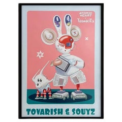 Contemporary Limited Edition Seidendruck Poster Tovarish & Soyuz von Taras Yoom