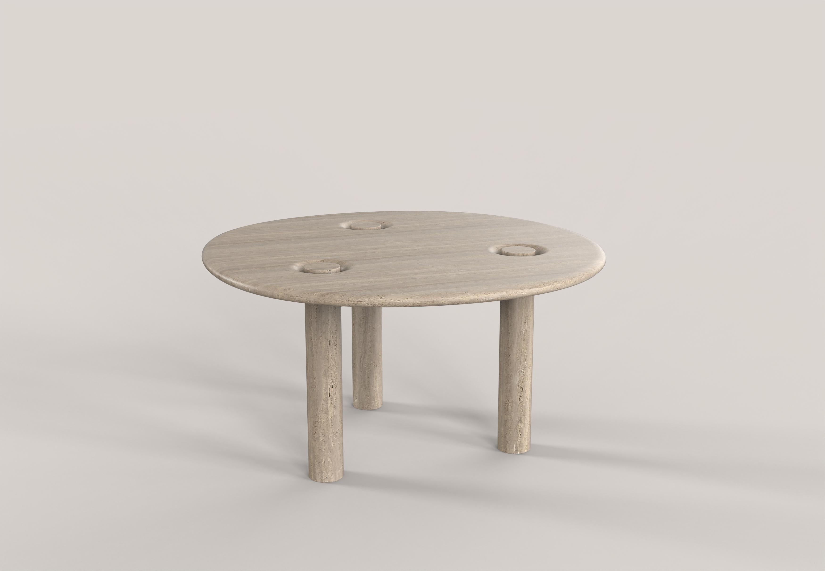 italien Table contemporaine en travertin en édition limitée, Asido V3 by Edizione Limitata en vente