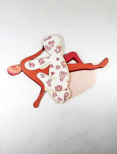 Contemporary Limited Edition Wall Installation Pure Love by Taras Yoom