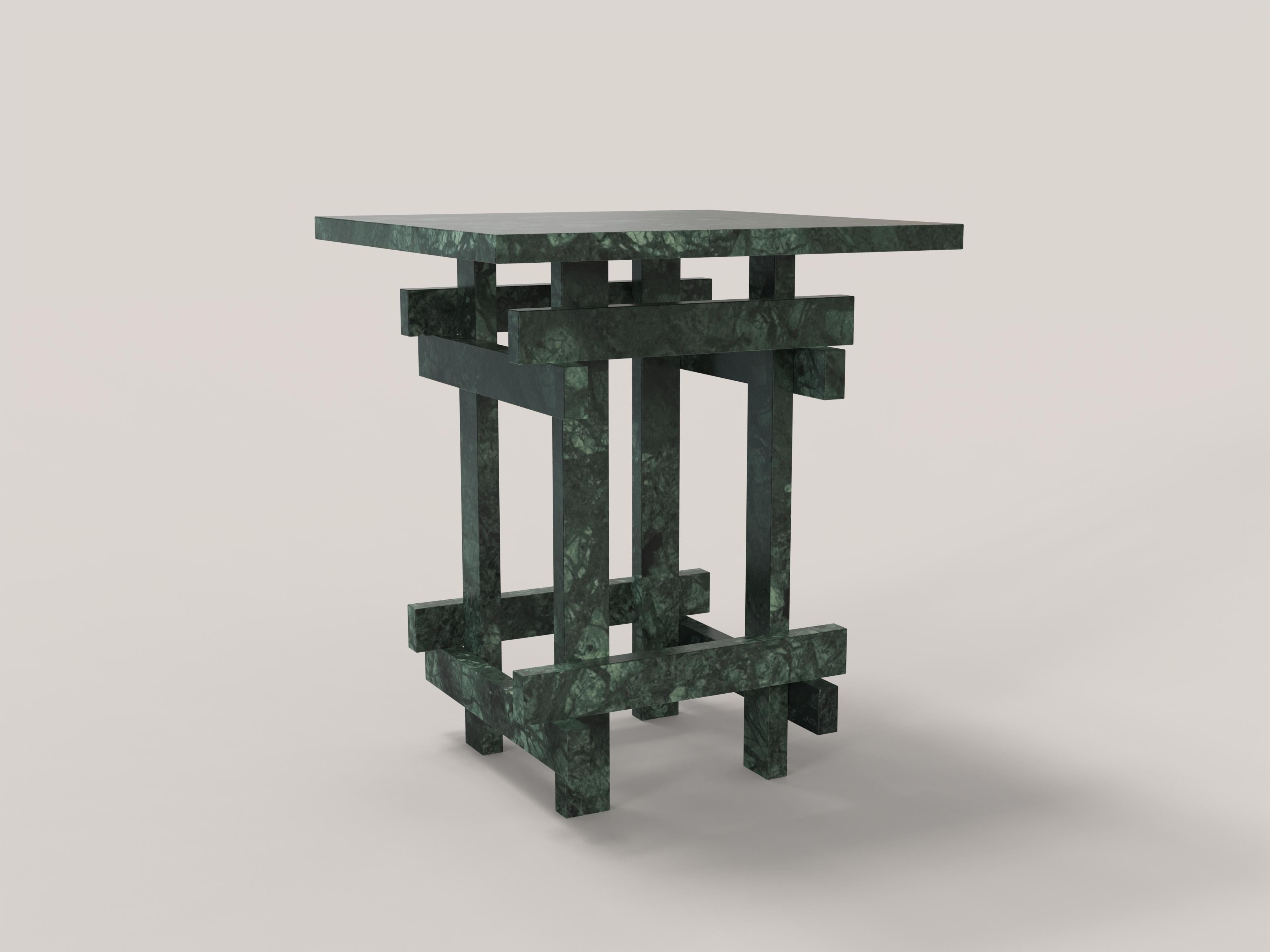 Contemporary LimitedEdition Green Marble Table, Paranoid V1 by Edizione Limitata For Sale 6