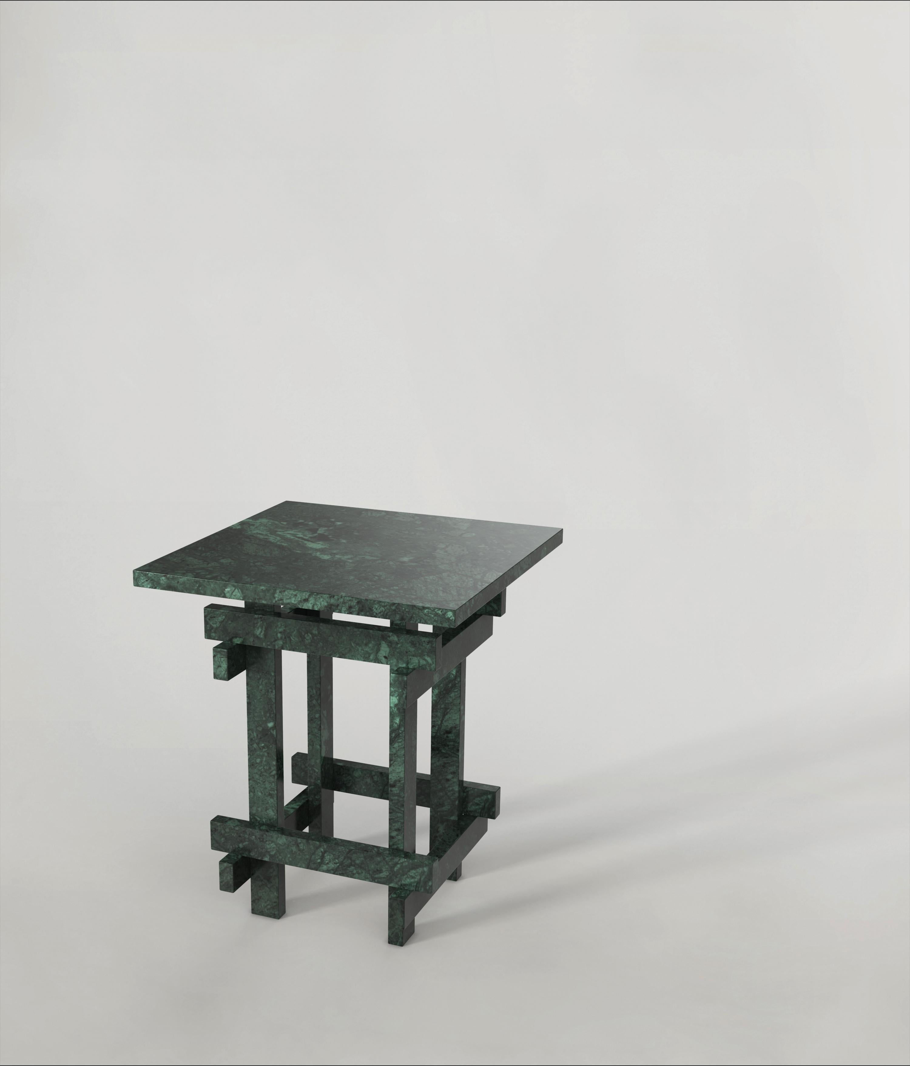 Zeitgenössischer Tisch aus grünem Marmor in limitierter Auflage, Paranoid V1 von Edizione Limitata im Angebot 1