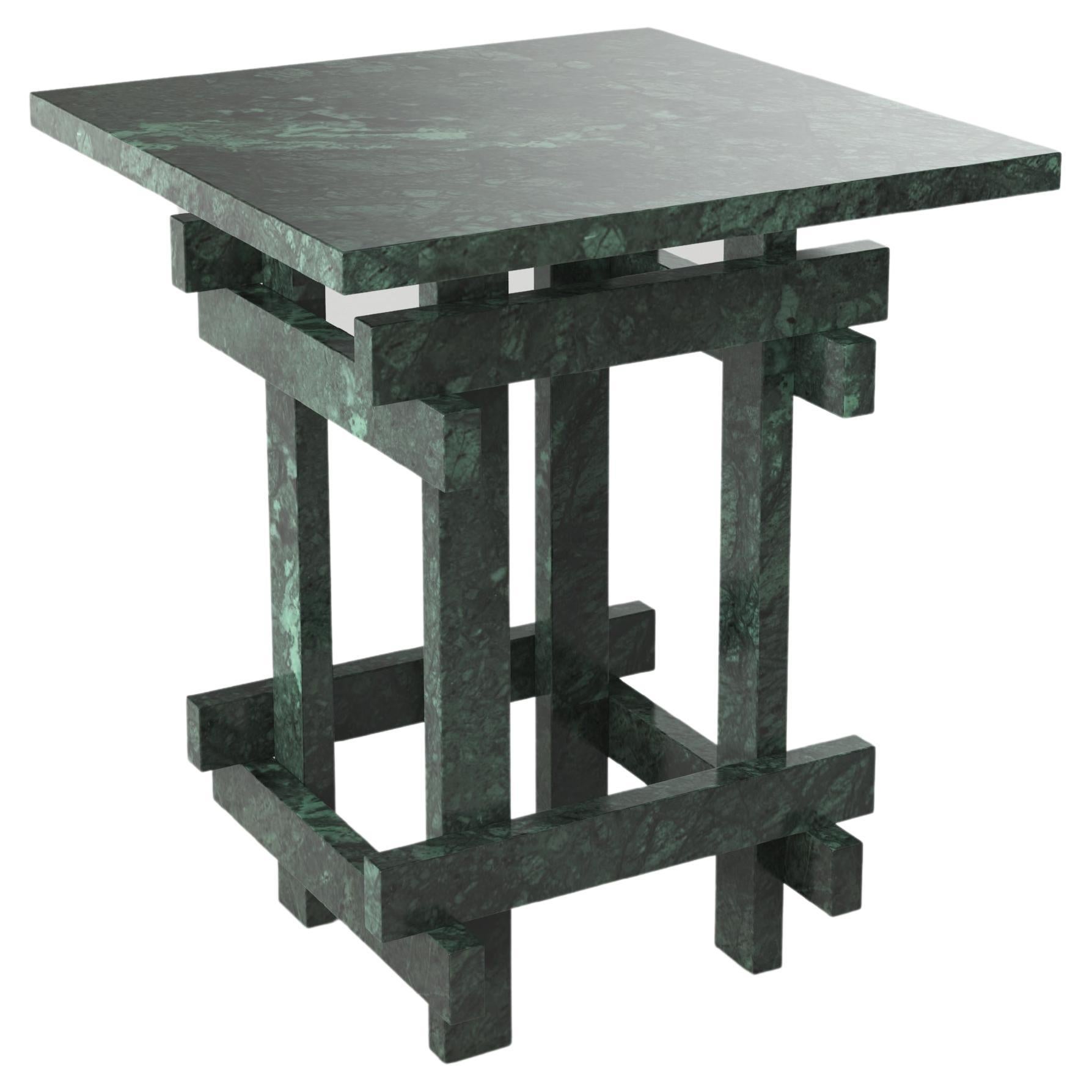 Contemporary LimitedEdition Green Marble Table, Paranoid V1 by Edizione Limitata