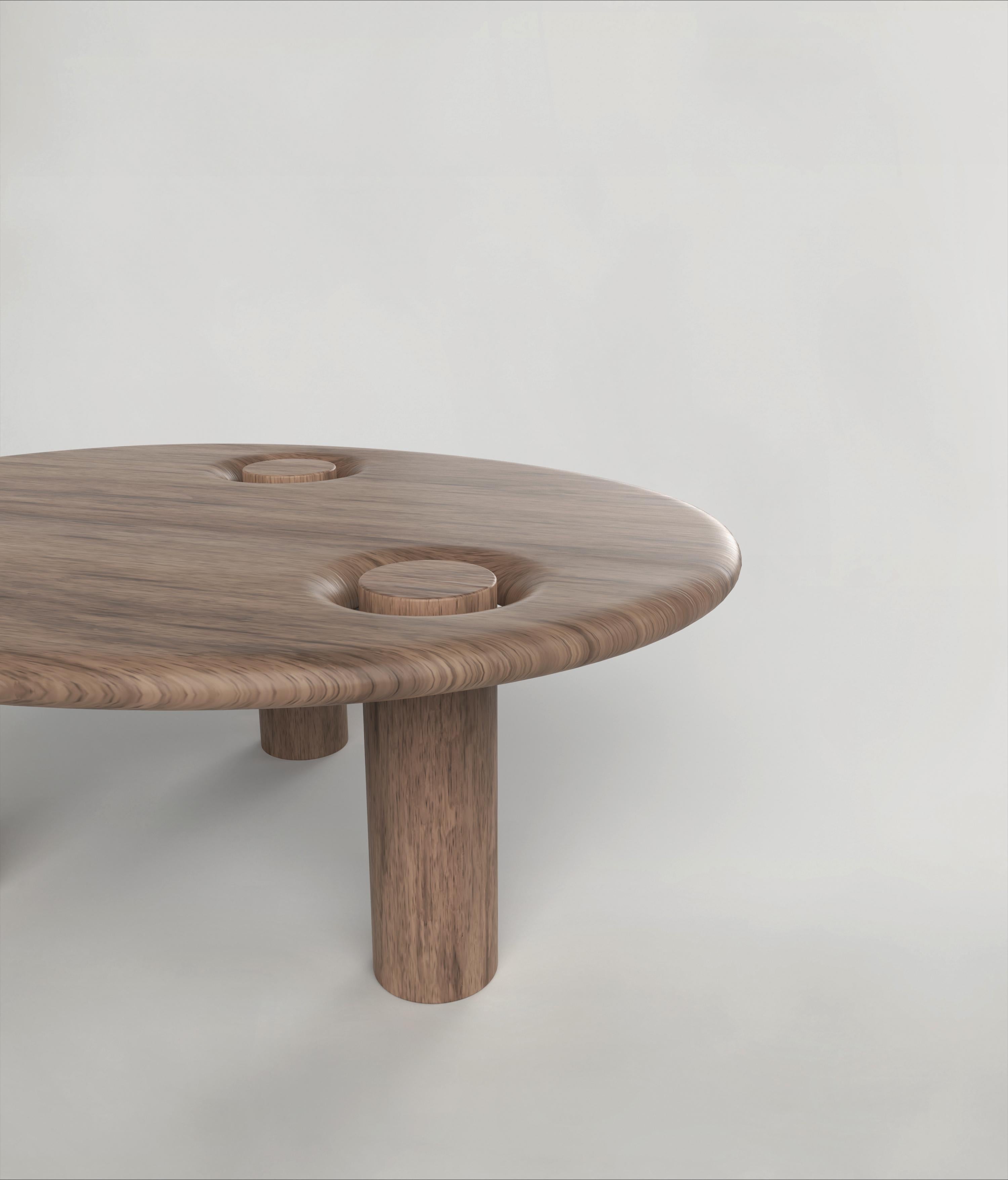 Contemporary LimitedEdition Signed Wood Low Table, Asido V1 by Edizione Limitata For Sale 1