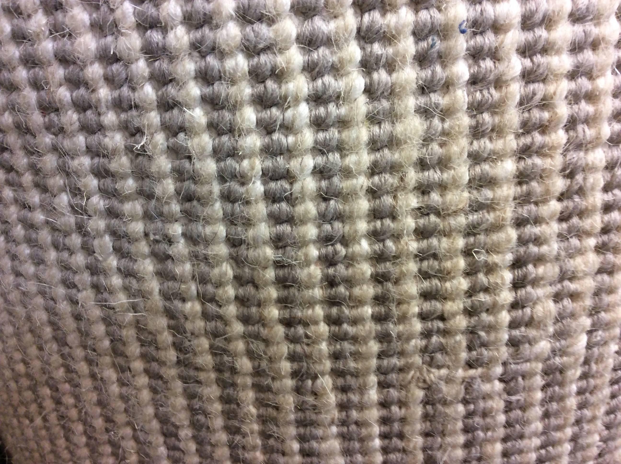 Contemporary Line Grip gray Handmade wool carpet by Doris Leslie Blau
Size: 11'5